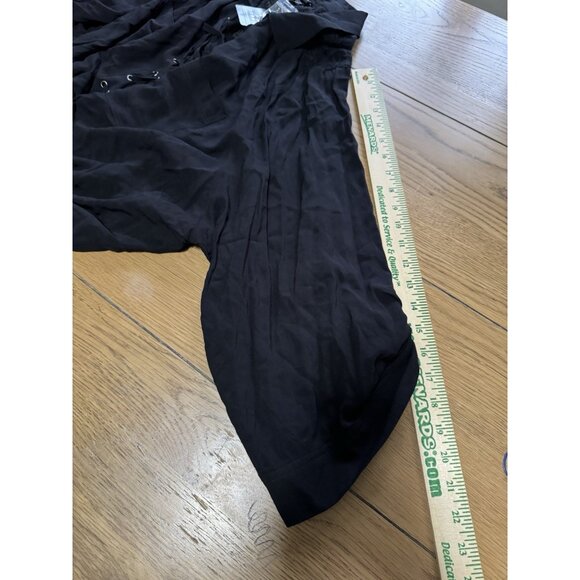 Torrid Top Women 6 Black Pullover Floral Lace Clip Chiffon Flowy Lightweight NWT - Picture 5 of 15